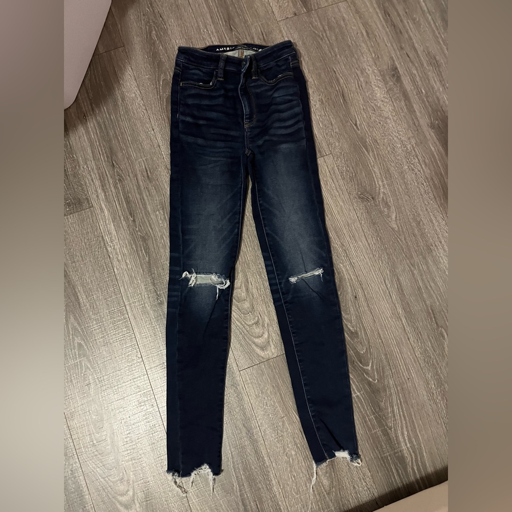 american eagle dark skinny jeans